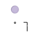 Fan Housing Ring + Blade Screw Whisper Flex 2 Lavender