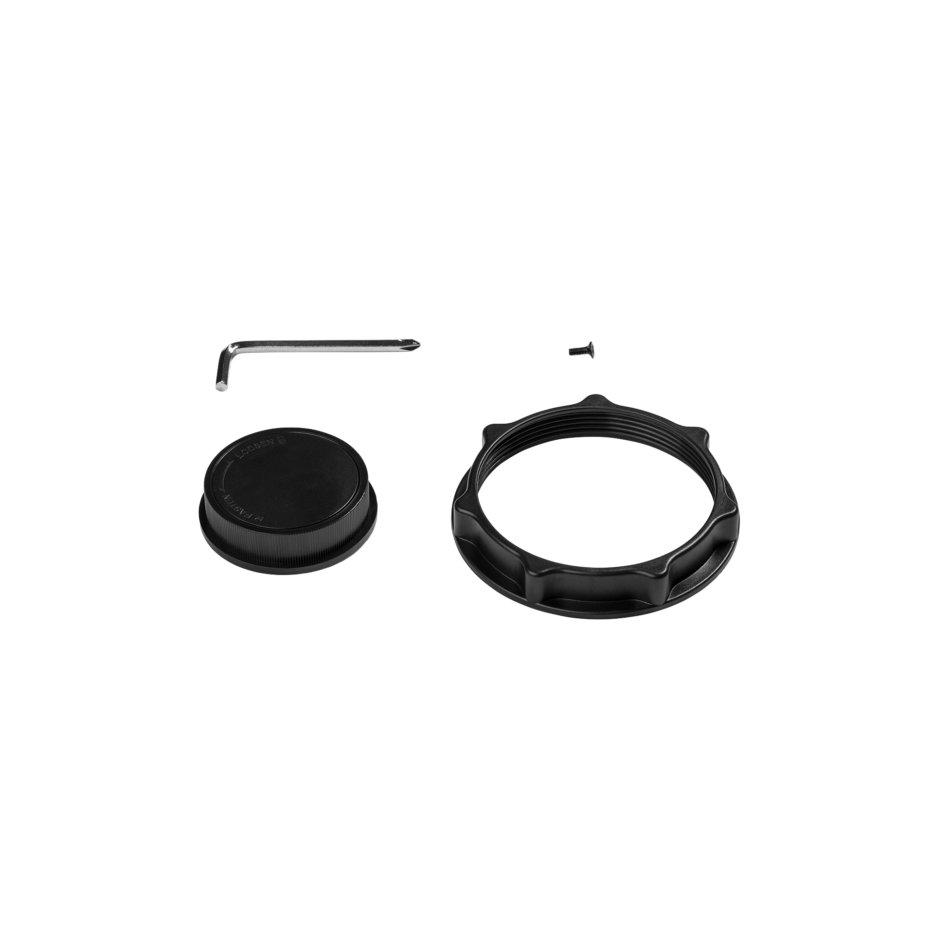 Fan Housing Ring + Blade Screw Whisper Flex Ultimate Black